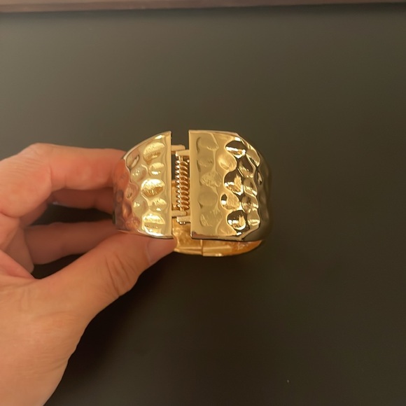 18K Gold Plated Cuff Bracelet- Women - Picture 5 of 7